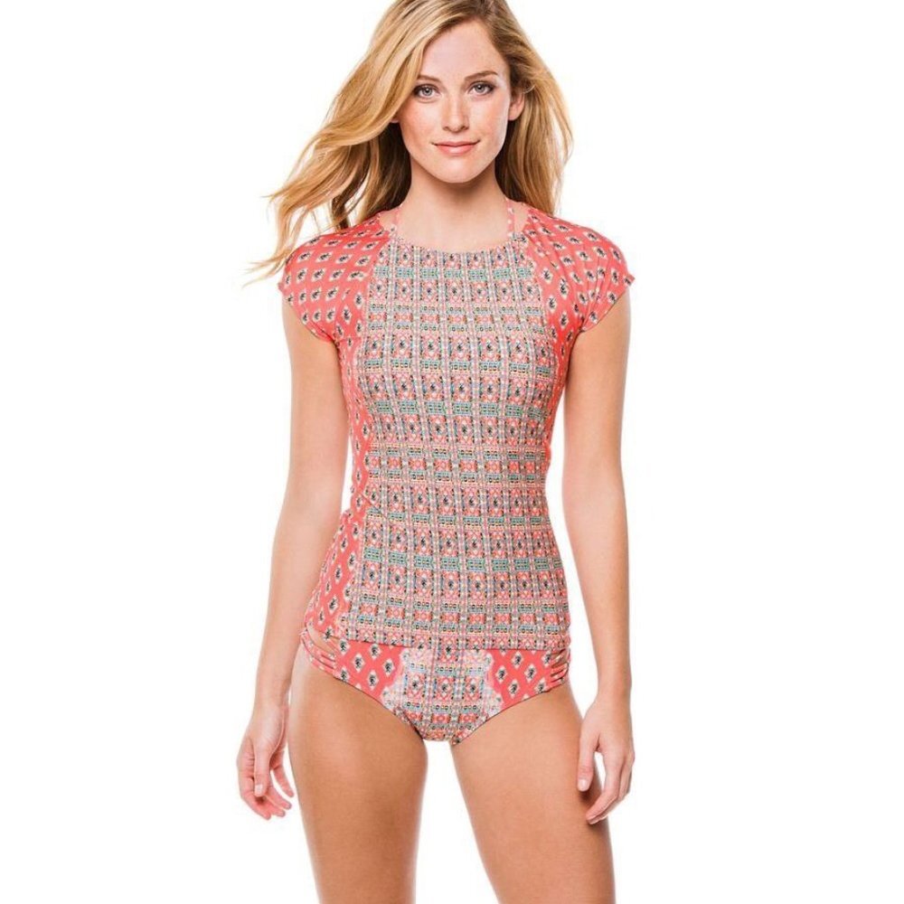 Nanette Lepore Bindi Rashguard Top & Bottom XS